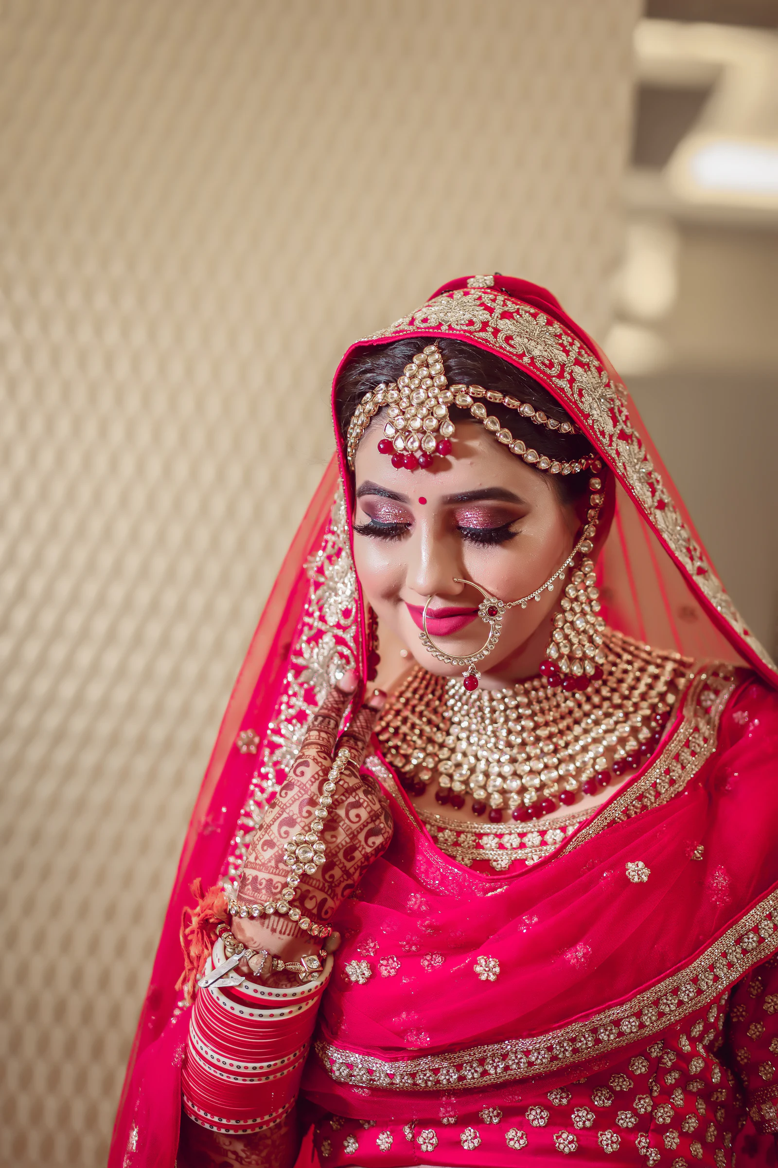 Pink dupatta